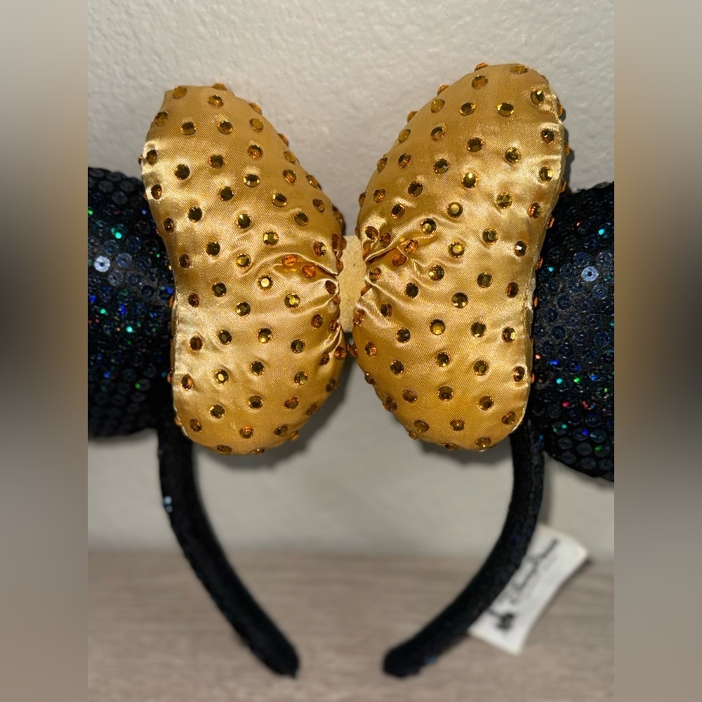 Gold-black bow Minnie Ears. Sequenced - Picture 2 of 7